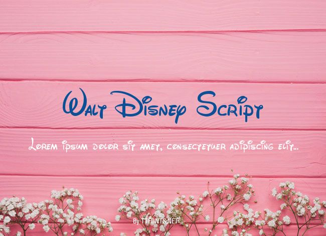 Walt Disney Script example